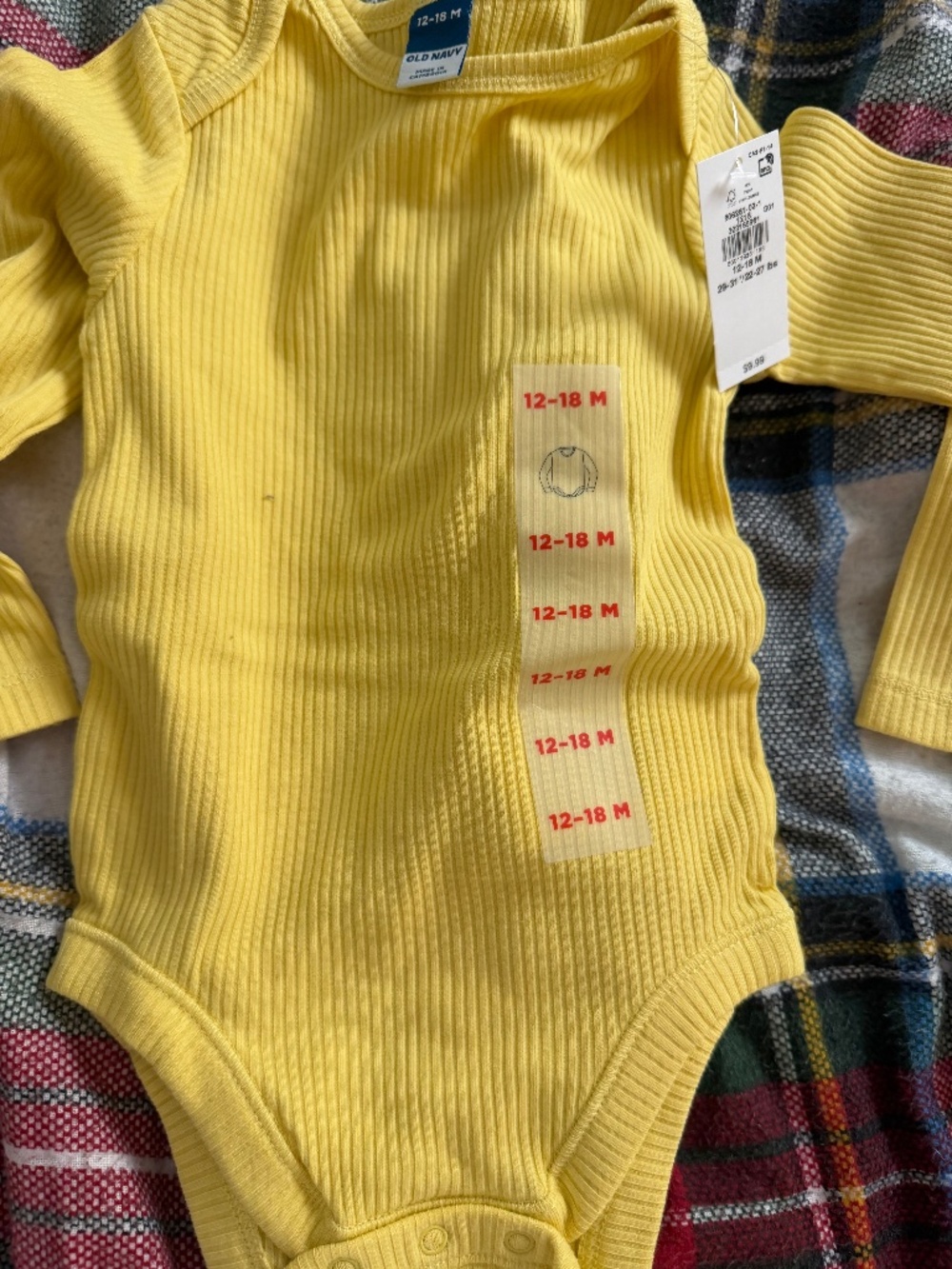 Yellow Long Sleeve Onesie